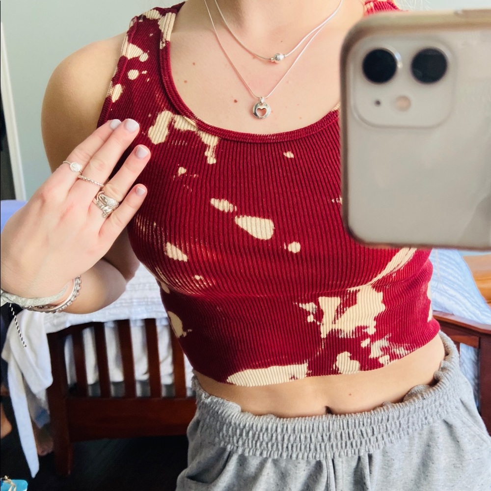 Cropped Tie Dye Tank